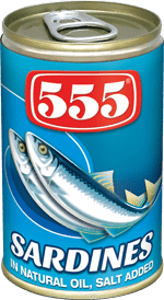 555 Sardines in Natural Oil 155g